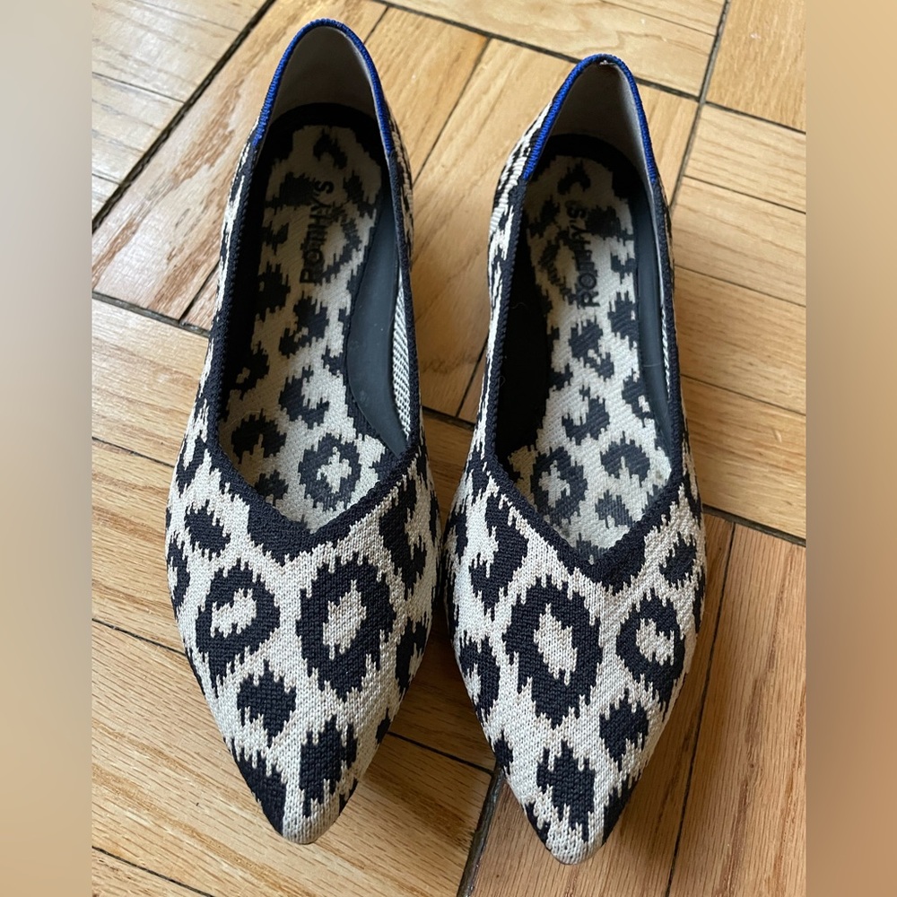 Rothy’s The Point II in Sand Cat Leopard